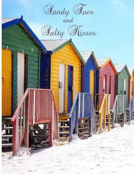 Sandy Toes and Salty Kisses : Beach Hut Seaside/ Ocean Notebook, Graph Paper Pad 5 X 5, 120-Page, 8. 5 X 11 in (Large) School Office College Laboratory