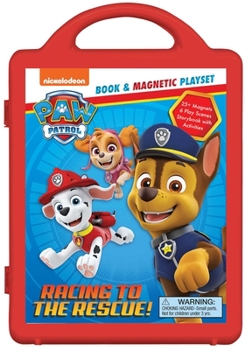 Paperback Nickelodeon Paw Patrol: Racing to the Rescue!: Book & Magnetic Play Set Book