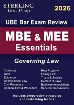 Paperback MBE & MEE Essentials: UBE Bar Exam Governing Law Book