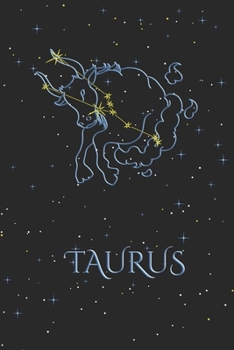 Paperback Notebook - Zodiac Sign Taurus: Horoscope Notepad, Astrology Journal, Diary, 120 Pages, blanc Dot Grid, 6" x 9" Book