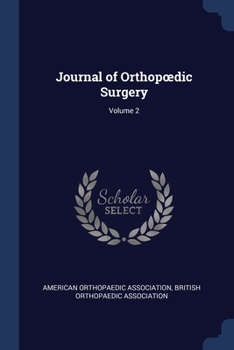 Paperback Journal of Orthopoedic Surgery; Volume 2 Book