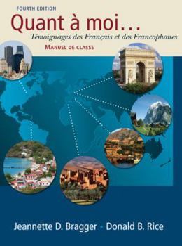 Paperback Quant a Moi...: Temoignages Des Fran?ais Et Des Francophones (with Audio CD) [With 4 CDROMs] Book