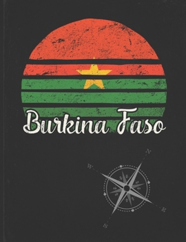 Burkina Faso: Burkinabe Vintage Flag Personalized Retro Gift Idea for Coworker Friend or Boss  2020 Calendar Daily Weekly Monthly Planner Organizer