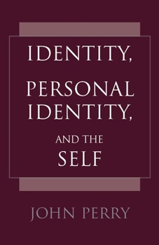 Paperback Identity, Personal Identity, and the Self Book