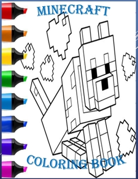 Paperback minecraft coloring book: minecraft coloring book for kids, 99 pages Book