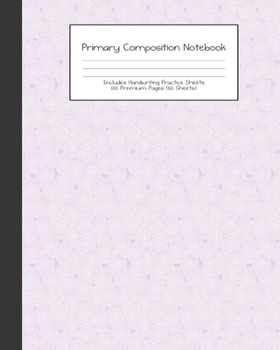 Primary Composition Notebook: Cute Animal Safari Baby Jungle Animals |Grades K-2 | Handwriting Practice Paper|Primary Ruled With Dotted Midline | 100 ... Girls | Elementary | Teacher | School | Gift