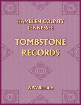 Paperback Hamblen County, Tennessee Tombstones Book