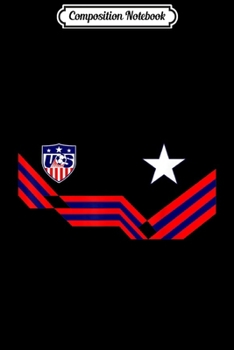 Composition Notebook: American Soccer National Team Jersey Stars & Stripes Journal/Notebook Blank Lined Ruled 6x9 100 Pages