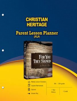 Paperback Christian Heritage Parent Lesson Planner (PLP) Book