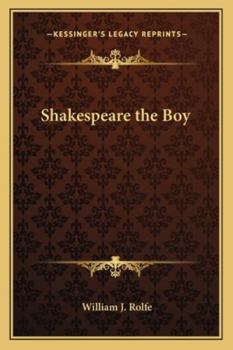 Paperback Shakespeare the Boy Book