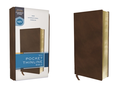 Imitation Leather Niv, Pocket Thinline Bible, Leathersoft, Brown, Red Letter, Comfort Print Book