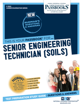 Paperback Senior Engineering Technician (Soils) (C-3902): Passbooks Study Guide Volume 3902 Book