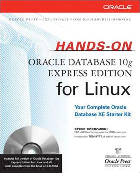Paperback Hands-On Oracle Database 10g Express Edition for Linux [With CDROM] Book