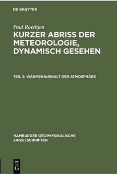 Hardcover Wärmehaushalt Der Atmosphäre [German] Book