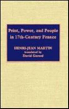 Hardcover Print, Power and People in 17th-Century France Book