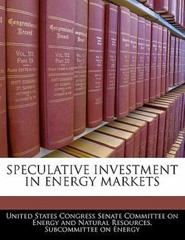 Paperback Speculative Investment in Energy Markets Book