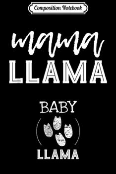 Composition Notebook: Cute Pregnancy Announcement Mama Llama Christmas  Journal/Notebook Blank Lined Ruled 6x9 100 Pages