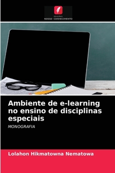 Paperback Ambiente de e-learning no ensino de disciplinas especiais [Portuguese] Book