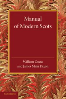 Paperback Manual of Modern Scots Book