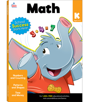 Paperback Math Workbook, Grade K Book
