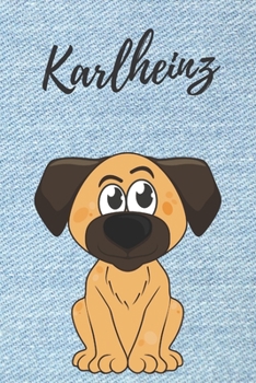 personalisiertes Notizbuch Hunde  / Malbuch / Kritzelbuch / Tagebuch / Notizheft / Journal / DIN A5 / Geschenke Karlheinz: individuelles ... Geschenk für Männer. (German Edition)