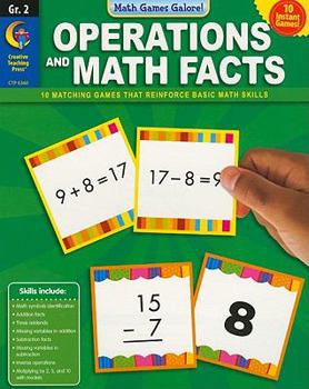 Paperback Operations and Math Facts, Grade 2 Book