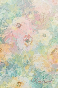 Paperback Notebook: Floral Notebook Journal Sketchbook with Blank Framed Pages to Write In Book