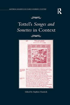 Paperback Tottel's Songes and Sonettes in Context Book