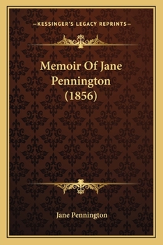 Paperback Memoir Of Jane Pennington (1856) Book