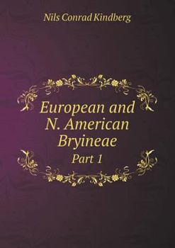 Paperback European and N. American Bryineae Part 1 Book