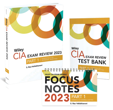 Paperback Wiley CIA 2023 Part 1: Exam Review + Test Bank + Focus Notes, Essentials of Internal Auditing Set Book