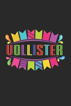 Paperback Vollister: 6x9 Festival - lined - ruled paper - notebook - notes Book