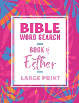 Paperback Bible Word Search: Book of Esther: Large Print, Fun Christian Activity Book [Large Print] Book