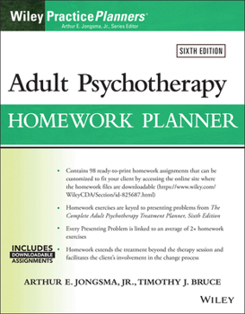Paperback Adult Psychotherapy Homework Planner Book