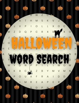 Paperback Halloween Word Search: Halloween Large Print Word Search Puzzle Books Book