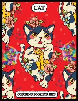 Paperback Cat Coloring Book for Kids: Stress Relieving Designs for Adults Relaxation Book