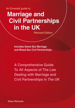 Paperback An Emerald Guide To Marriage And Civil Partnerships In The Uk: New Edition - 2023 Book