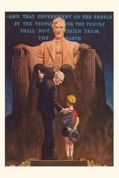 Paperback Vintage Journal Lincoln Memorial, Man and Grandson Book