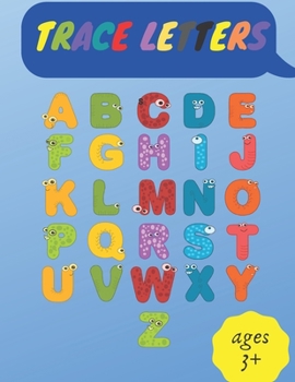 Paperback trace letters: Alphabet tracable letters Handwriting Practice workbook for kids ages 3 + Book