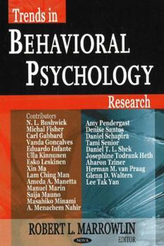 Hardcover Trends in Behavioral Psychology Research Book