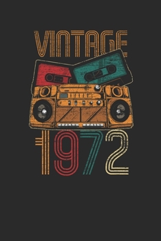 Vintage 1972: Graph Paper Notebook – Birthday Gift or Anniversary Gift Idea