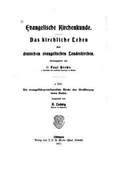 Paperback Das kirchliche Leben der Evangelisch-protestantischen Kirche des Grossherzogtums Baden - 3. Theil [German] Book