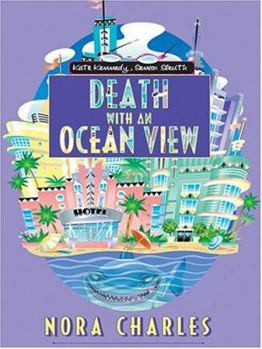 Hardcover Death with an Ocean View [Large Print] Book