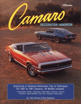 Paperback Camaro Restoration Handbook: Ground-Up or Sectional Restoration Tips & Techniques for 1967 to 1981 Camaros Book