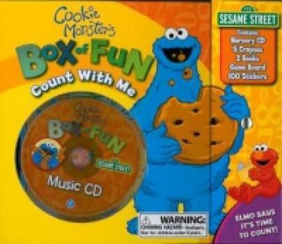 Hardcover Cookie Monster's Box of Fun - Count With Me (Sesame Street Boxset) Book