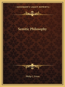 Semitic Philosophy