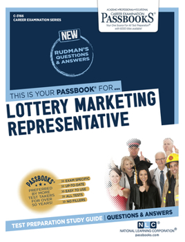 Paperback Lottery Marketing Representative (C-3166): Passbooks Study Guide Volume 3166 Book