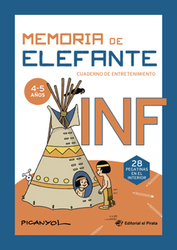 Paperback Memoria de Elefante Infantil (Spanish Edition): Libro de Actividades Preescolar. ¡Con Pegatinas! ¡With Stickers! Para Niños 4-5 Años [Spanish] Book