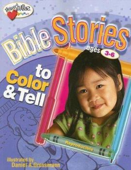 Paperback Bible Stories to Color & Tell (Ages 3-6) Book