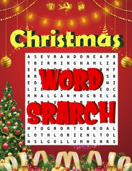 Paperback Christmas word search.: Easy Large Print Puzzle Book for Adults, Kids & Everyone for the 25 Days of Christmas. Book